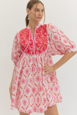 Entro Women’s Dresses Pink Design Dress