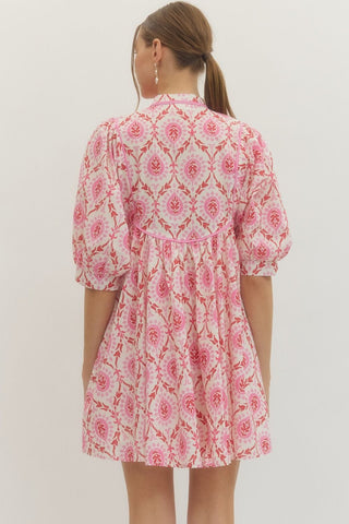 Entro Women’s Dresses Pink Design Dress
