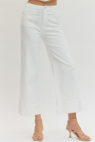 Entro Women's Pants Woven Ankle Pants