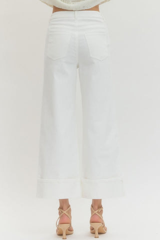 Entro Women's Pants Woven Ankle Pants