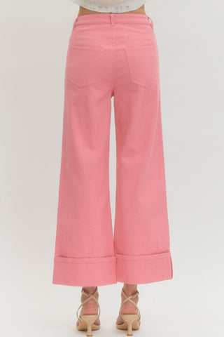 Entro Women's Pants Woven Ankle Pants