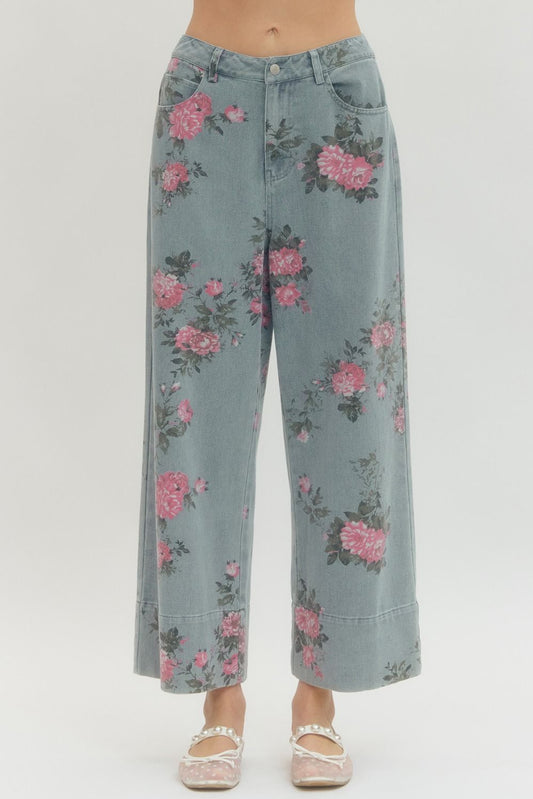 Floral Print Pants