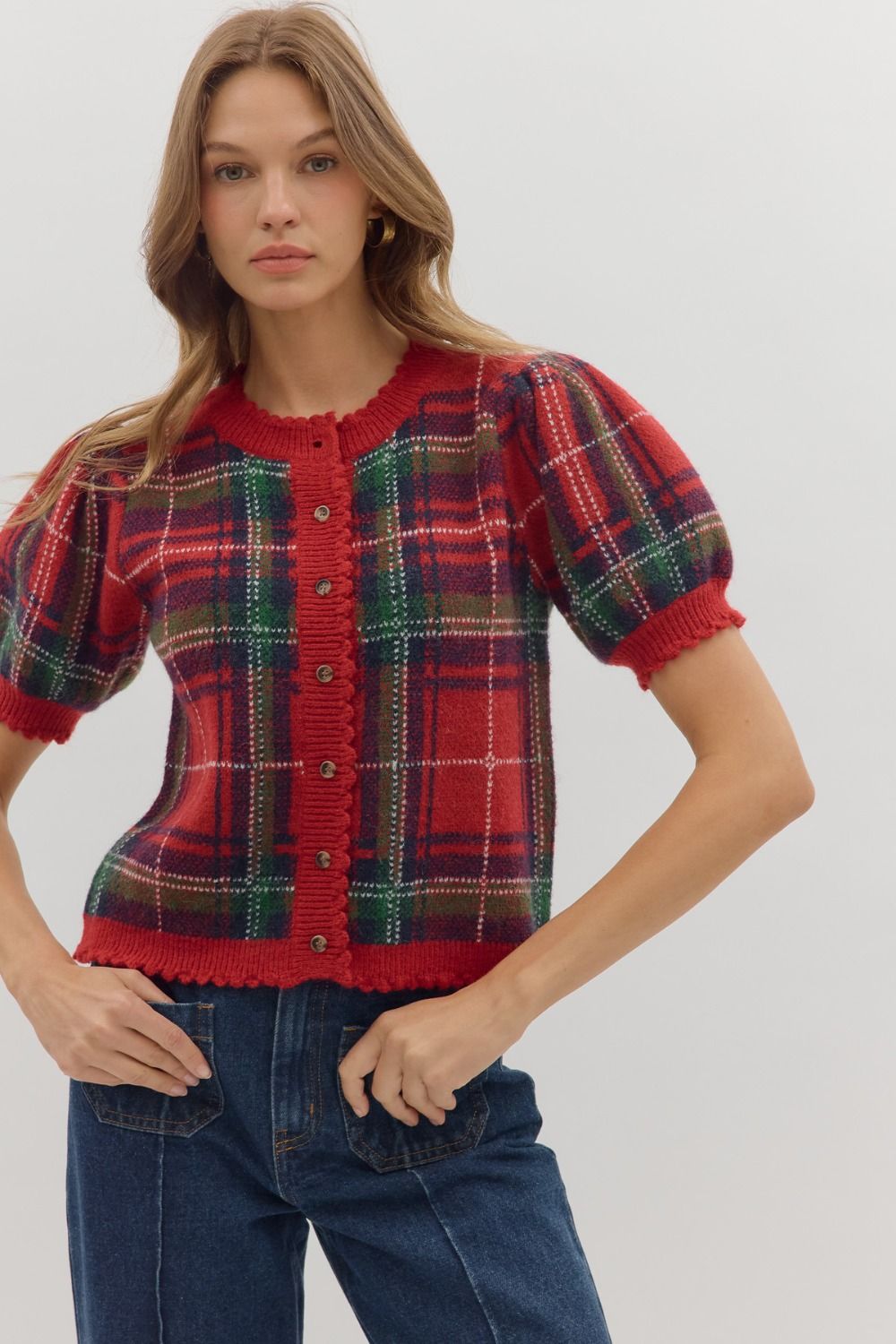 Christmas Plaid Sweater