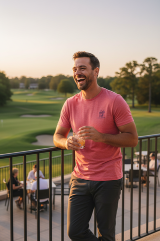 Every Shot Counts Performance Tee Clubhouse Lifestyle