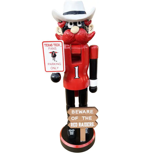 Beware of Red Raiders Nutcracker