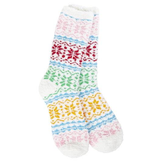 World's Softest Crew Socks Fair Isle