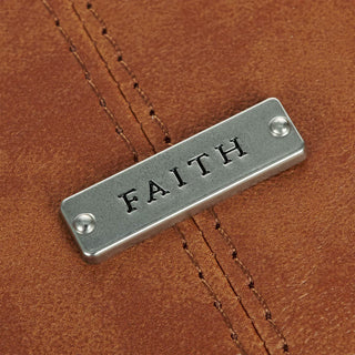 Christian Art Gifts Bible Cover Faith Brown Bible Cover