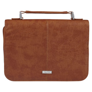 Christian Art Gifts Bible Cover Faith Brown Bible Cover