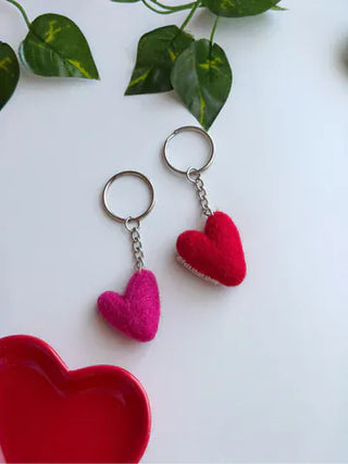 Felt That Keychains Heart Felt Keychain Charm