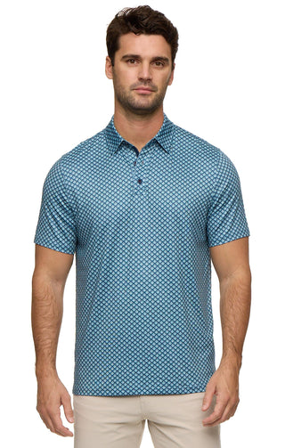 Flag & Anthem Men's Tops Fridley Agave Print Performance Polo