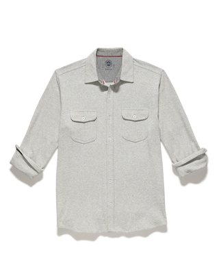 Flag & Anthem Men's Tops Grey Twill Flannel Shirt