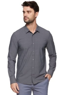 Flag & Anthem Men's Tops Medium / Black/Gray Patton Gingham Journey Shirt