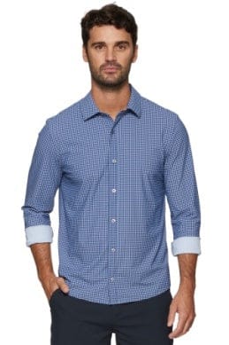 Flag & Anthem Men's Tops Medium / Blue/Black Patton Gingham Journey Shirt
