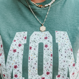 Floral Mom Print Detail