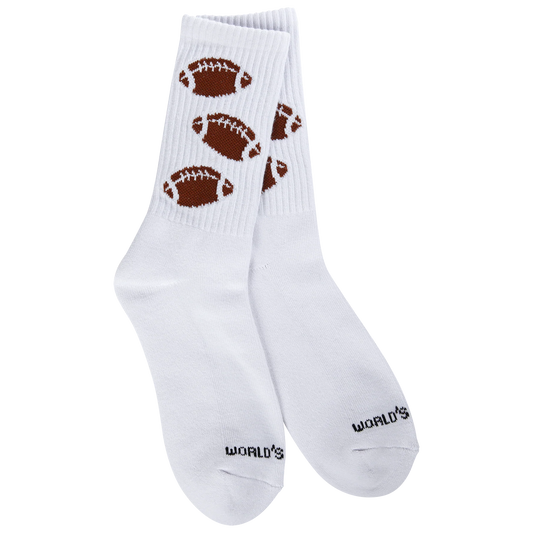 World's Softest Crew Socks Football