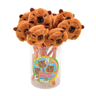 Geddes Stationary Capybara Plush Pen