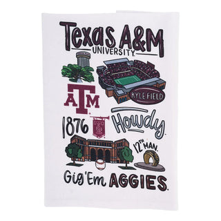 Glory Haus Dish Towel Texas A & M Icon Tea Towel