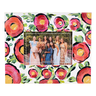 Glory Haus Home Decor White Floral Frame
