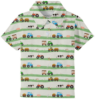 Goosie's Children's Clothes Farm Stripes Polo Shirt