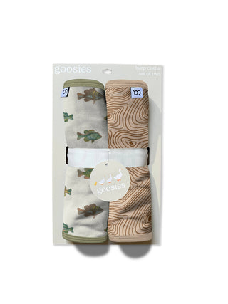 Goosie's Baby Burp cloths Lake Fish Burp Cloth Set