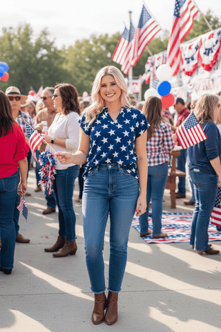 GRACE+EMMA by Southern Grace Women's Tops Nicole Star Top
