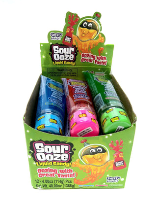 Grandpa Joe's Candy Shop Snacks Sour Ooze Tube Liquid Candy