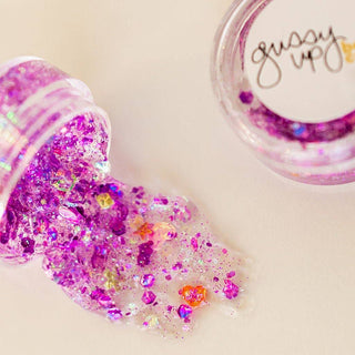 Gussy Up Bow Co Kid's Bath & Body Mini Purple Multicolor Hair Glitter