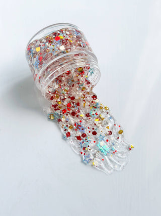 Gussy Up Bow Co Kid's Bath & Body Stars and Stripes Hair Glitter
