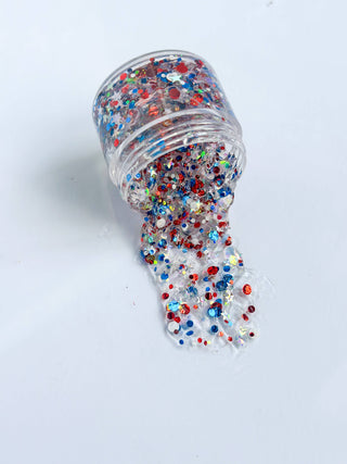 Gussy Up Bow Co Kid's Bath & Body Yankee Doodle Hair Glitter