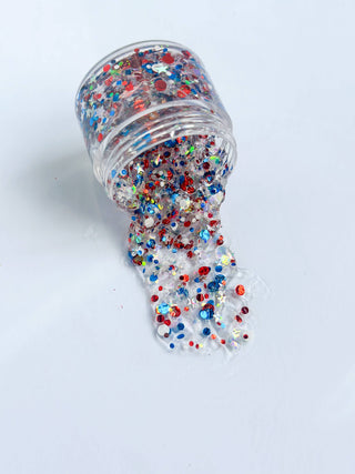 Gussy Up Bow Co Kid's Bath & Body Yankee Doodle Hair Glitter