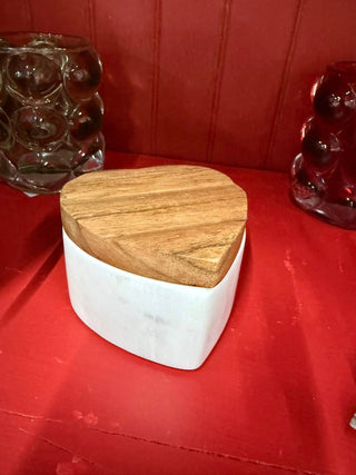Marble Heart Shaped Container