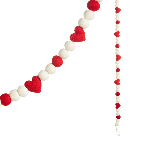 Pom and Heart Garland
