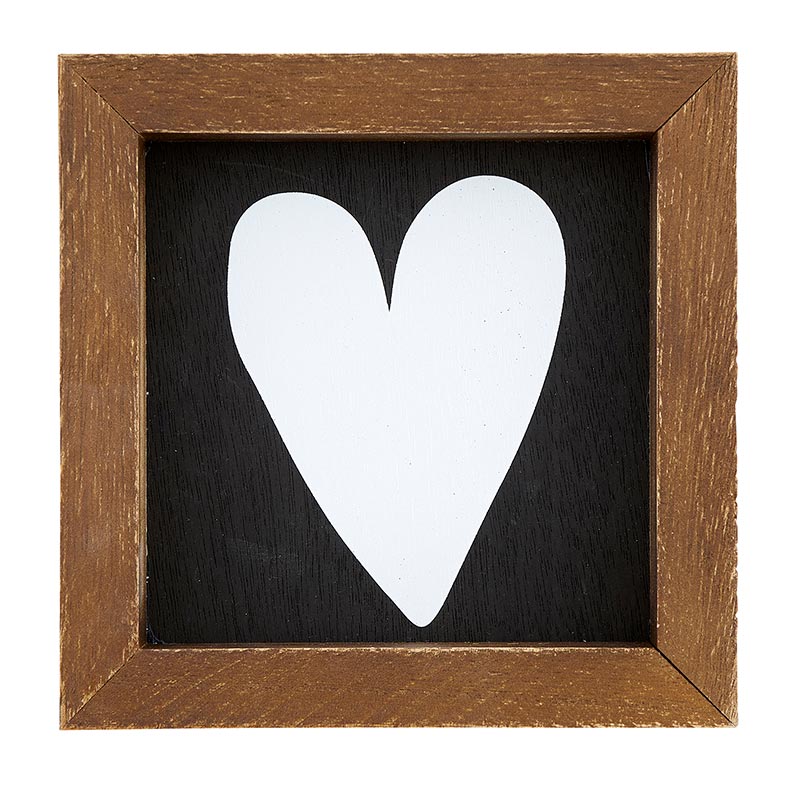 Small Heart Wood Sign