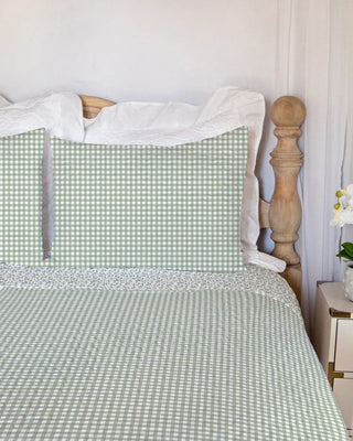 Ida Mae Home Blankets Anthia Gingham Sage Quilt