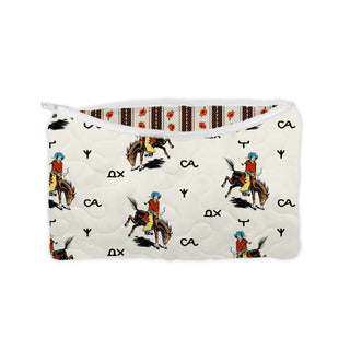 Ida Mae Home Cosmetic Bag Rosie Rider Quilted Makeup Bag