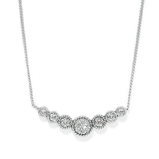 Illumina Celeste Bar Silver Necklace