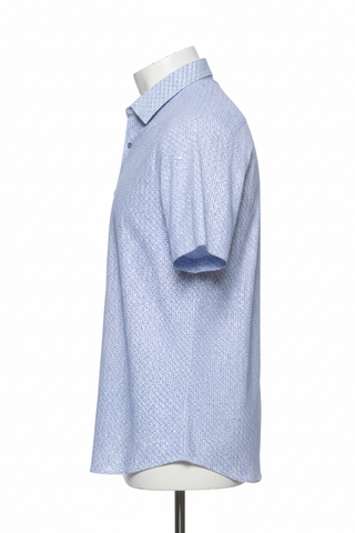 Alexandria SS Medall shirt side view showing tailored athletic fit