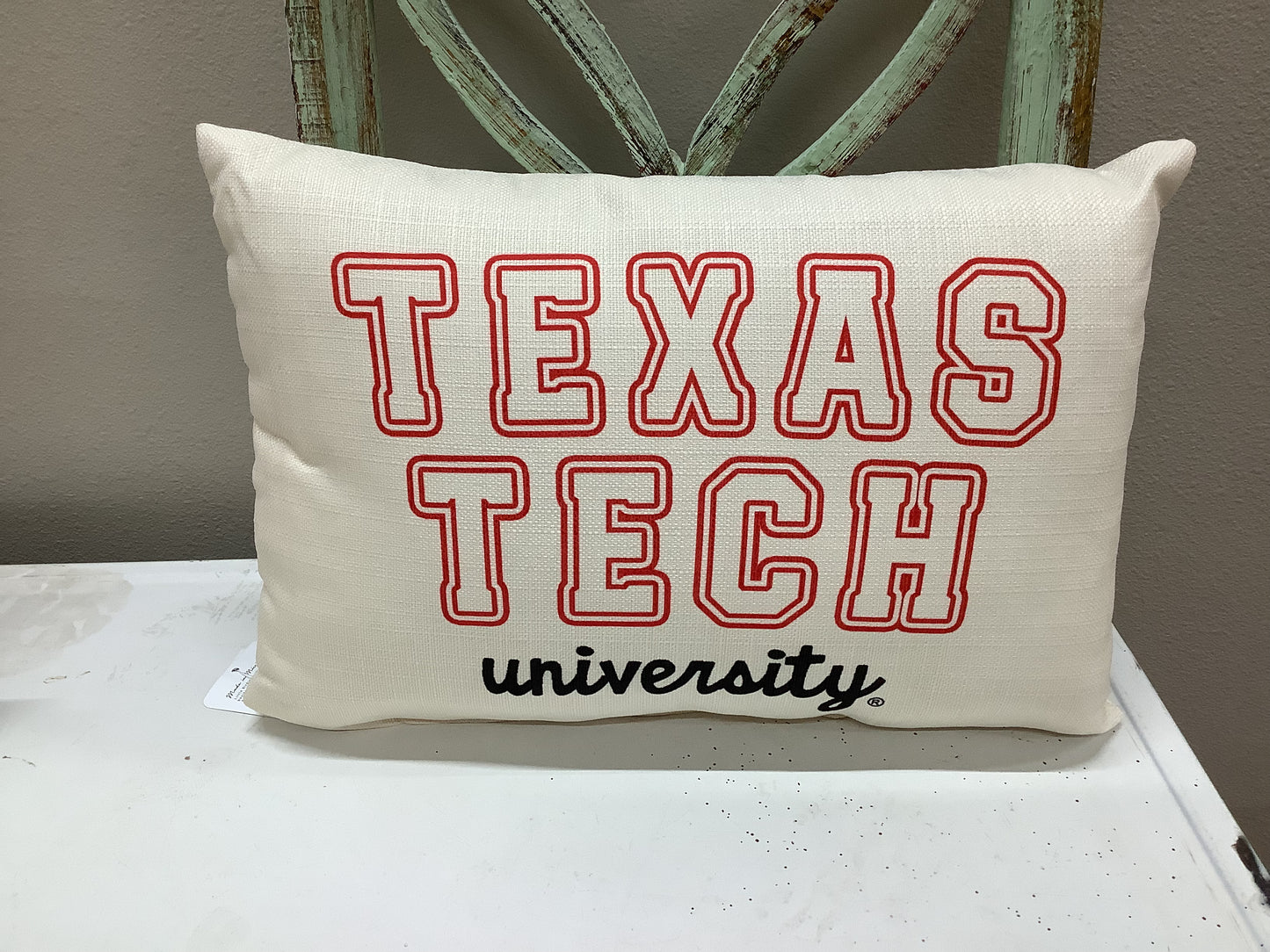 Texas Tech Varsity Pillow