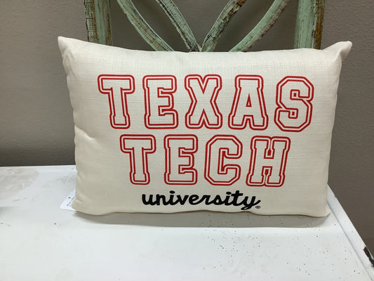 Texas Tech Varsity Pillow