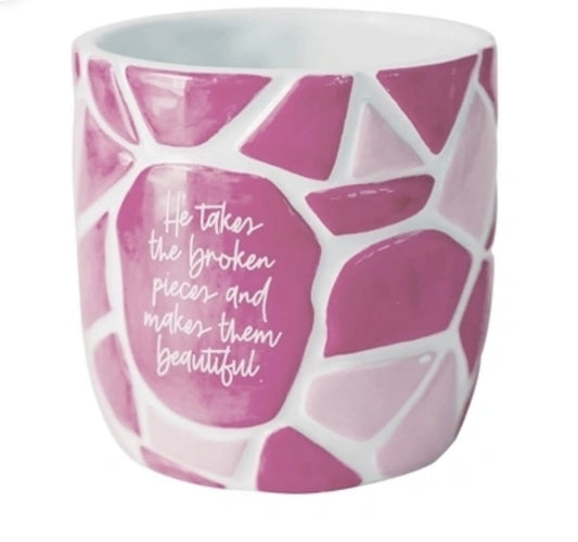 Pink Mended Planter