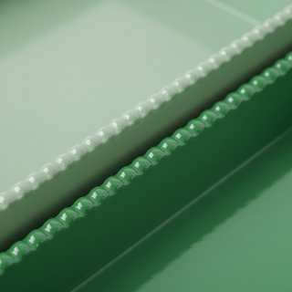 Decorative Hobnail Edge Green Trays close-up showing hobnail edge texture and green finish