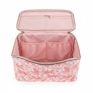Tiger Jumbo Cosmetic Bag open showing spacious interior