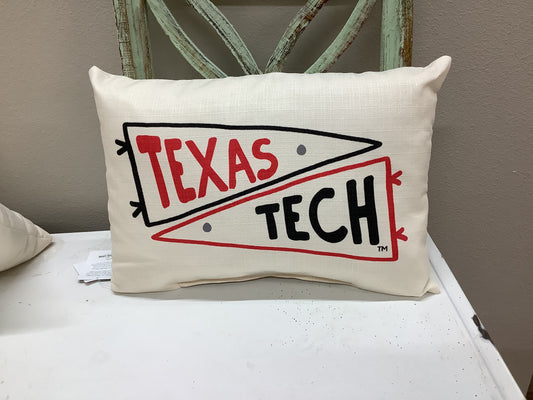 Texas Tech Pennant Pillow