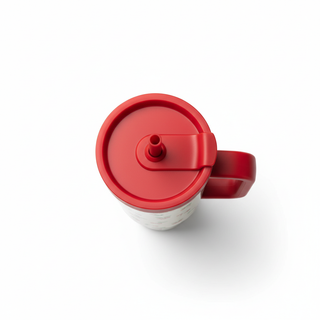 Top view of 40oz Rifle Paper Cherries Cruiser showing lid