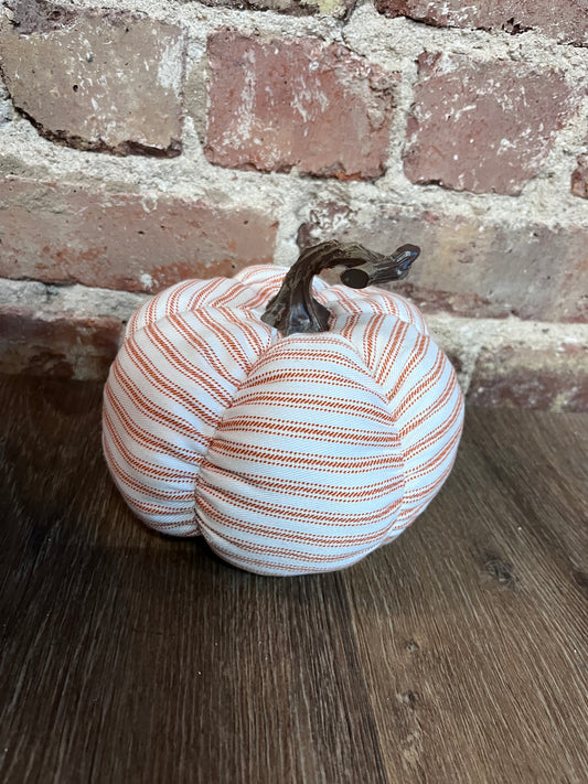 Orange/White Striped Pumpkin