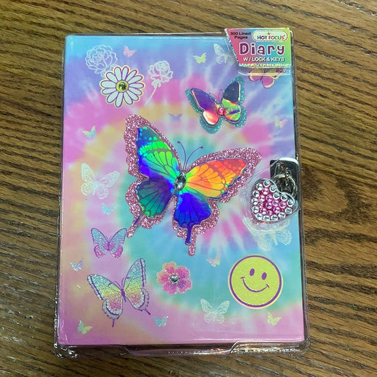 Tie Dye Butterfly Diary