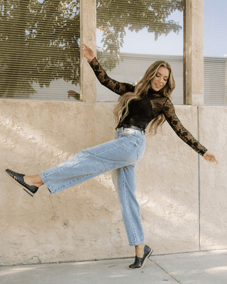 Indie & Co. | Women's Apparel Women's Tops Black Floral Lace Top
