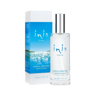Inis Home & Linen Mist bottle and packaging 