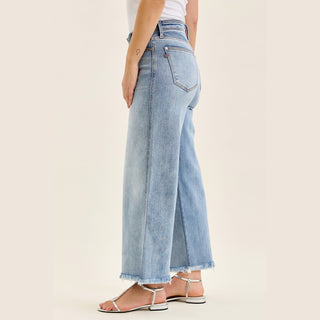 Judy Blue Women's Bottoms Judy Blue Mid Rise Wide Leg Ankle Jeans