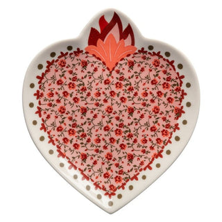 Karma Home Decor Calico Heart Trinket Tray